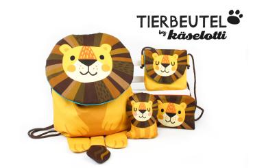 Tierbeutel Löwe by Käselotti Panel ca. 80 cm 
